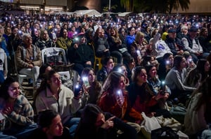 sraelis attend an event calling for the release of Israelis held hostage by Hamas terrorists in Gaza, at "Hostage Square" in Tel Aviv, January 21, 2025