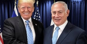 Benjamin Netanyahu meeting with Donald Trump