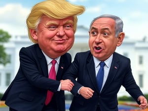 Donald Trump and Benjamin Netanyahu