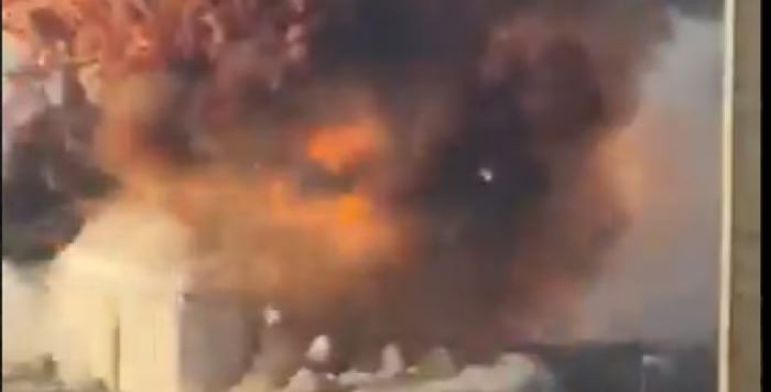 Powerful explosion at a Turkish port; several people were injured