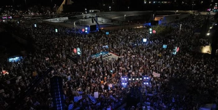 Right-wing rally: tens of thousands of demonstrators in Jerusalem