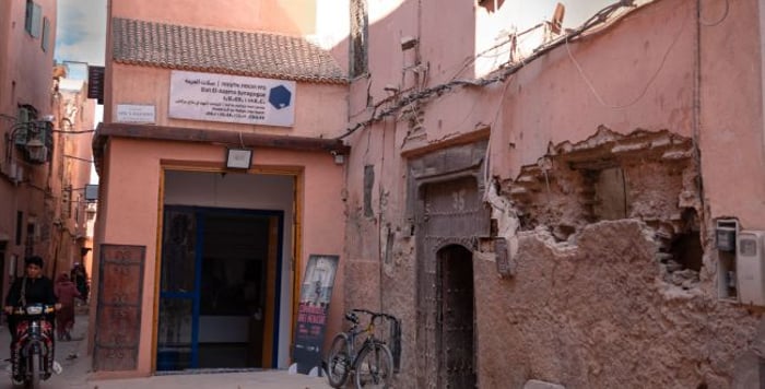 The destruction in the synagogues in Morocco