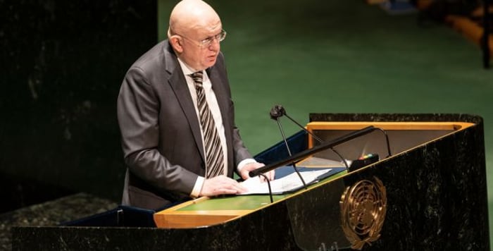 Russian UN representative Vasily Nebenzya