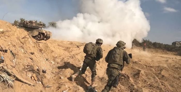 Bislamach Brigade fighters in action