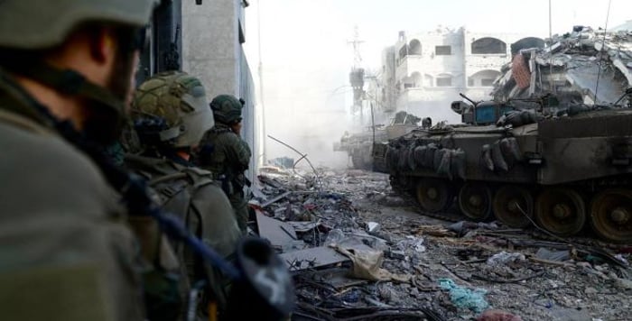 IDF forces in the Gaza Strip.