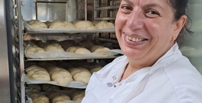 Hospital chef by pay, challah baker by volunteer day. Rachel Dabah.