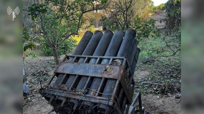 Hezbollah has a much larger - but not invincible - arsenal. Hamas rocket launcher.