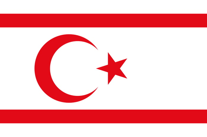 A de facto Iranian base and source of antisemitic conspiracy theories. North Cyprus flag.