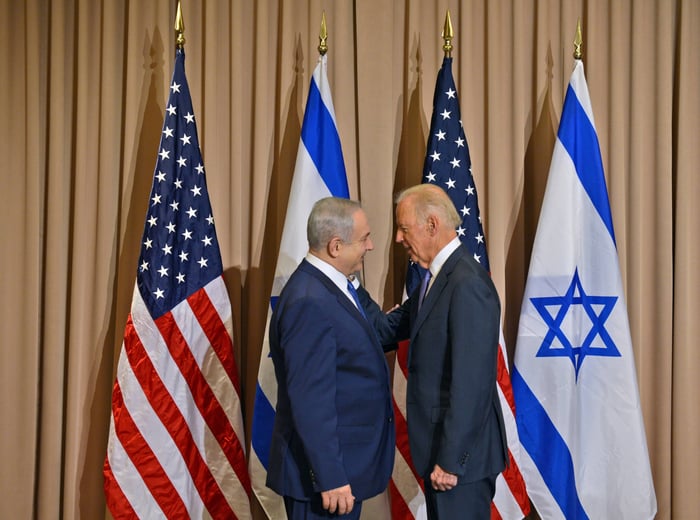 Bibi and Biden in less tense times. Taken 2016.