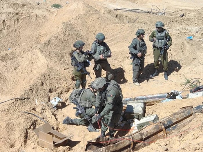 Nachal soldiers in action in the Gaza Strip.