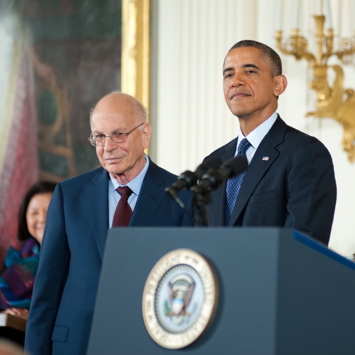 President Obama awarding Daniel Kahneman the Medal of Freedom, 2013.