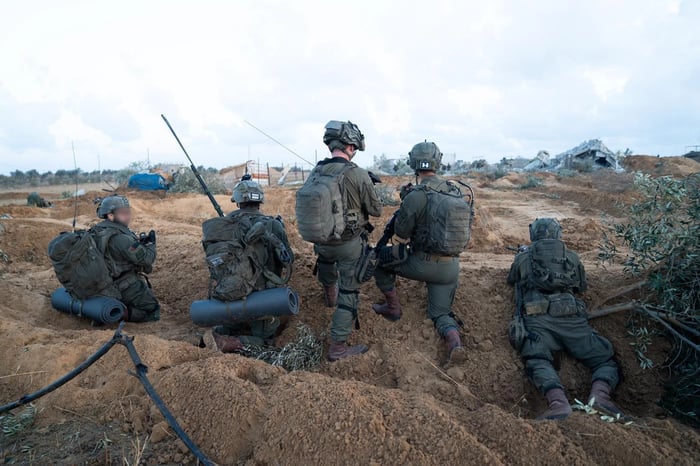 IDF forces in the Gaza Strip.