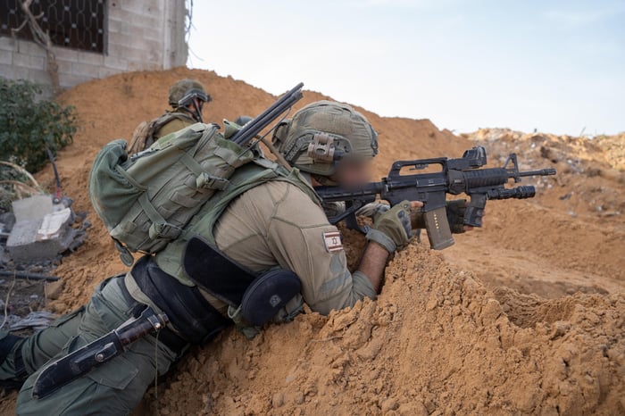 IDF forces in the Gaza Strip.