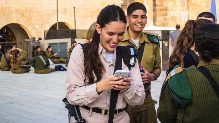 Jerusalem, Israel – December 28, 2023 Induction ceremony for new graduates of the IDF officer school