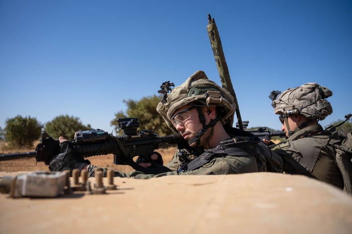 IDF soldiers preparing for war with Hezbollah.