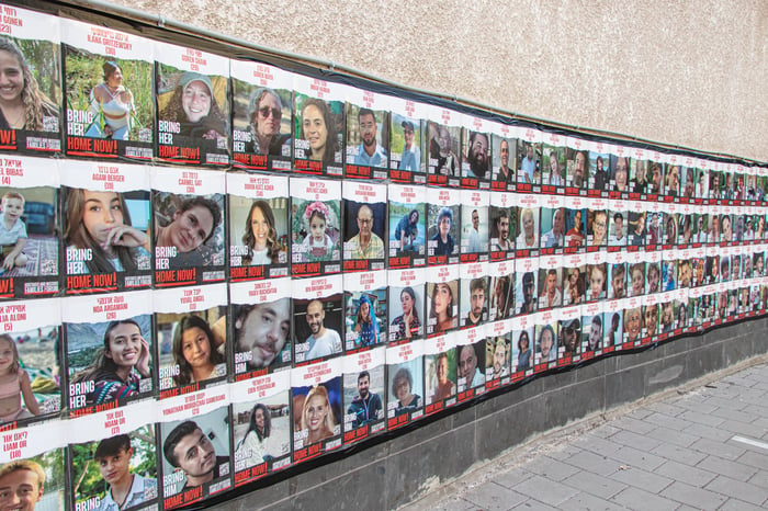 Hostages being held in Gaza poster