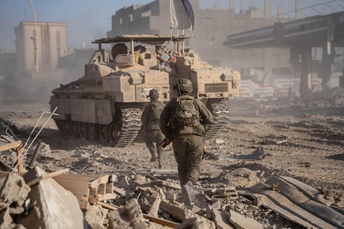 IDF forces in the Gaza Strip.