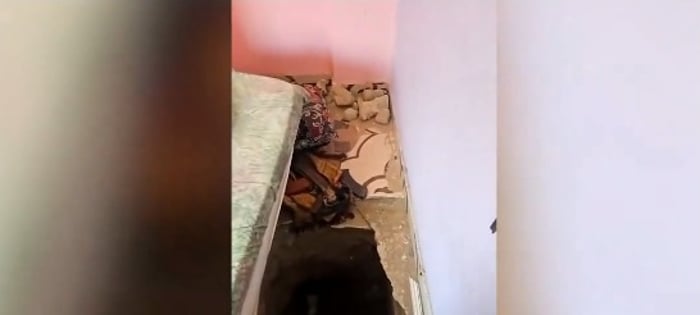 Terror tunnel discovered in child's bedroom.