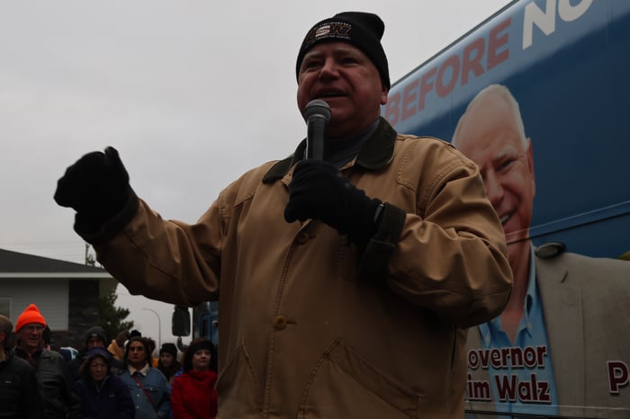 Minnesota Governor Tim Walz, Kamala Harris' running mate.