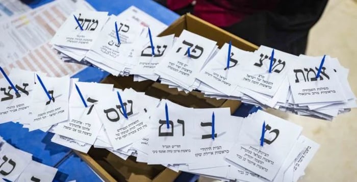 Israeli Elections Ballots