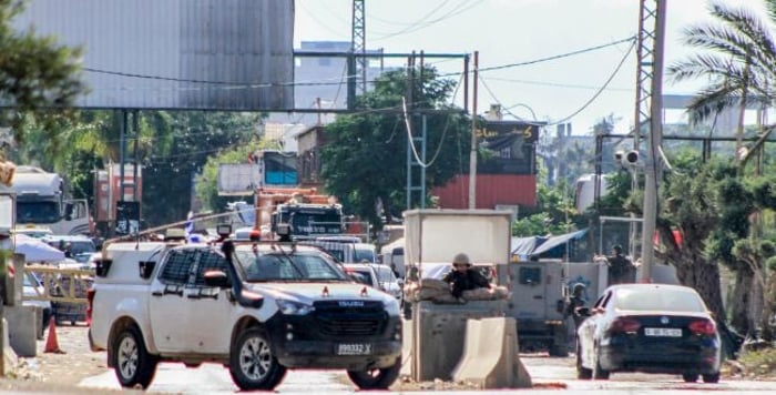 Check point in the West Bank