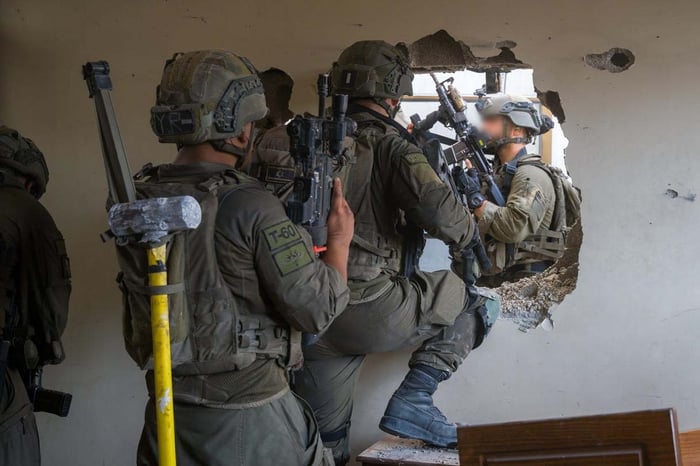 IDF forces in the Gaza Strip.