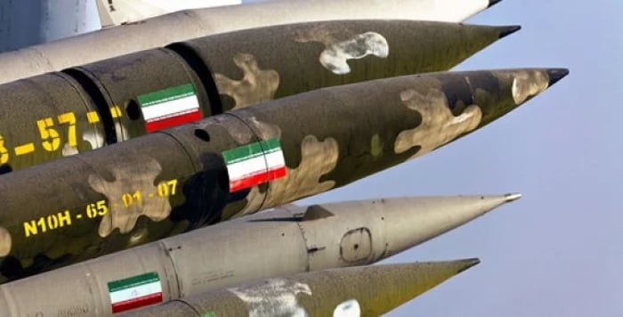 Iranian missiles. Illustration.