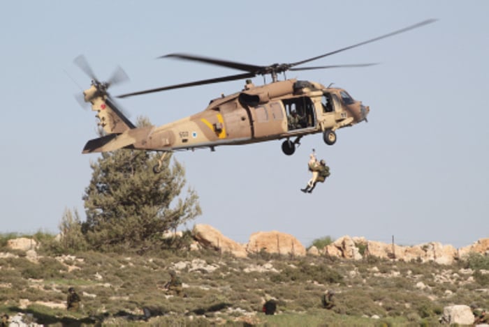 IDF drill of a rescue operation by the 669 Unit, in Gush Etzion