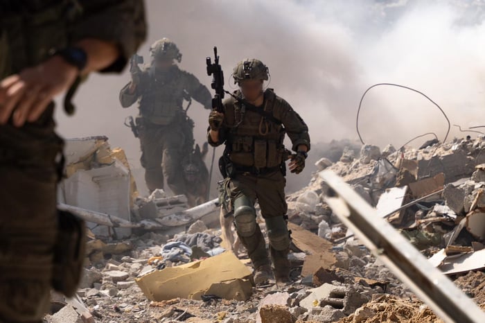 IDF troops in the Gaza Strip.