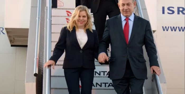 Benjamin Netanyahu and his wife Sara