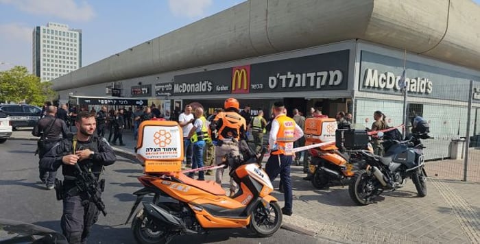 Scene of terror shooting attack at Be'er Sheva Central Bus Station