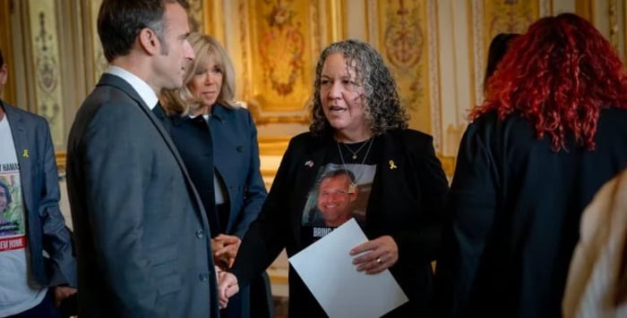 Macron meeting with families of the Hostages