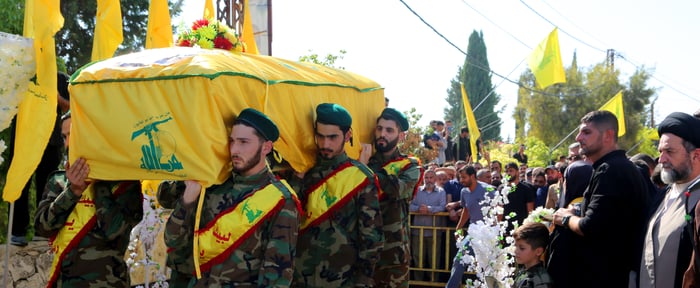 Hezbollah funeral.