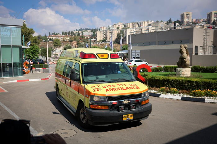 sraelis injured when rockets fired from Lebanon hit the Northern city of Metula