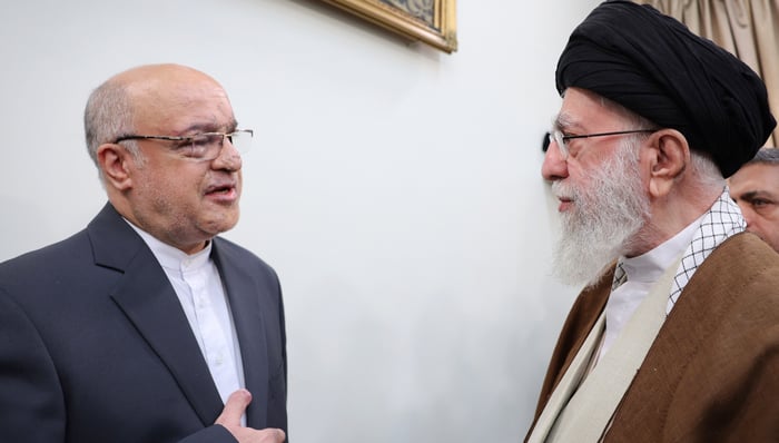 Motjaba Amani and Khamenei