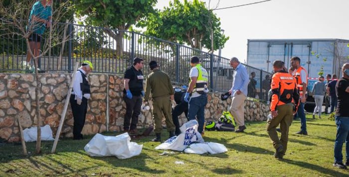 Scene of the rocket attack where Brian was killed