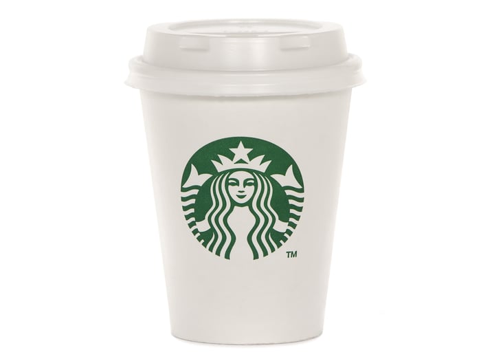 Cup of Starbucks coffee