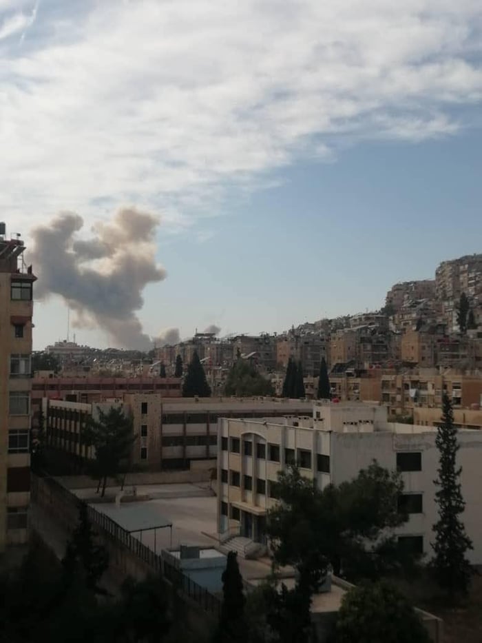 Striking Mezzeh air base.