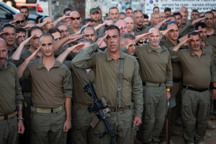 IDF Reservists. Illustration.