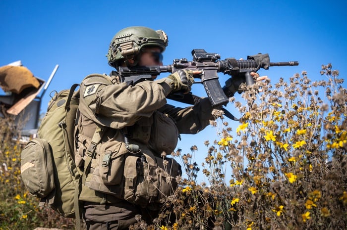 IDF forces in the Gaza Strip.