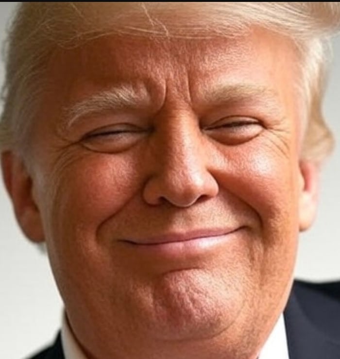 Happy Donald Trump