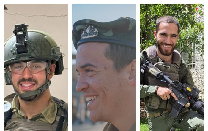 Ilay, Netanel, and Hillel: Names of the three fallen released