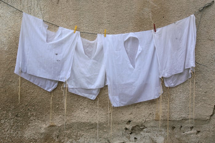  Tzitzit dries on a rope in the Jerusalem neigborhood of Nakhlaot 