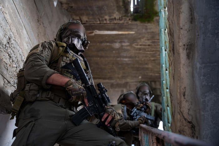 IDF soldiers operating in Jenin.