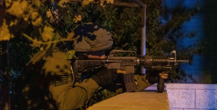 IDF forces during the operation last night