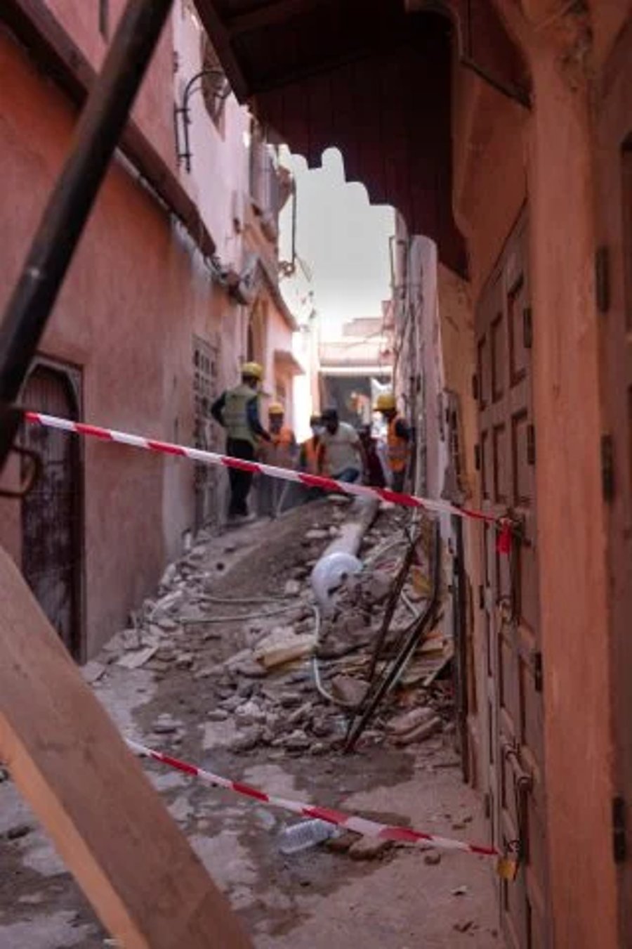 The destruction in Morocco
