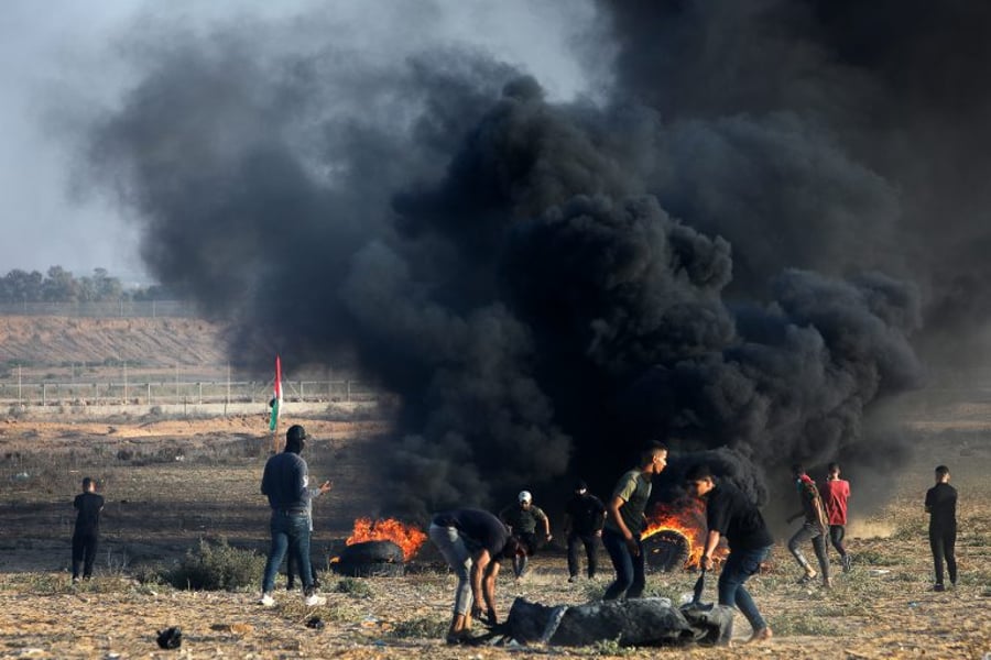 The incidents of violence at the Gaza border