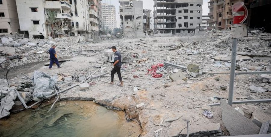 The destruction in Gaza.