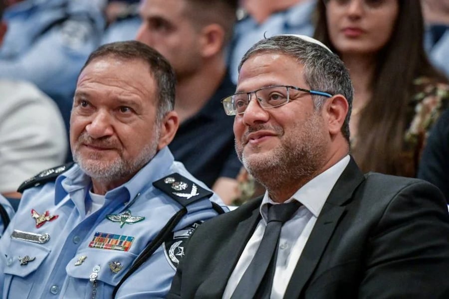 Minister Ben Gvir and the Police Commissioner.