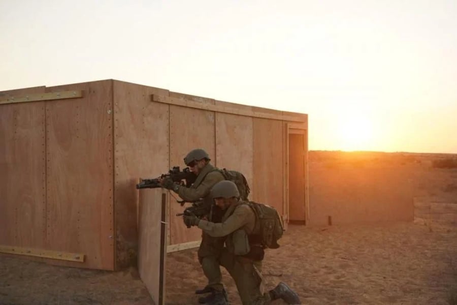 Golani fighters training